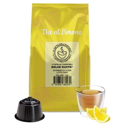 Il Caffè Dell'Emporio The al Limone Tè Solubile Compatibile con Nescafe Dolce Gusto 96 Capsule (12 buste da 8 capsule) Il Caffè Dell'Emporio The al Limone Tè Solubile Compatibile con Nescafe Dolce Gusto 96 Capsule (12 buste da 8 capsule)