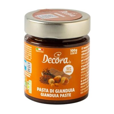 Decora - Aroma In Pasta Concentrato Gianduia - Gianduia - 100g - Concentrato per dessert Decora - Aroma In Pasta Concentrato Gianduia - Gianduia - 100g - Concentrato per dessert