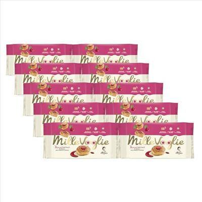 Matilde Vicenzi Bocconcini di Pasta Sfoglia, Croccanti e Delicati, Snack Dolce di Raffinata Pasticceria Ripieno di Farcitura al Lampone, Formato Scorta, 10 Confezioni Singole, 900 gr Matilde Vicenzi Bocconcini di Pasta Sfoglia, Croccanti e Delicati, Snack Dolce di Raffinata Pasticceria Ripieno di Farcitura al Lampone, Formato Scorta, 10 Confezioni Singole, 900 gr