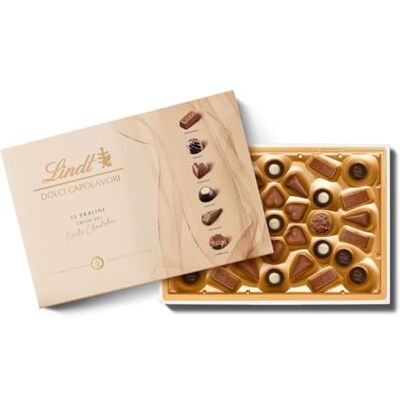 Lindt Dolci Capolavori Classici, Scatola Praline assortite formato 337g Lindt Dolci Capolavori Classici, Scatola Praline assortite formato 337g