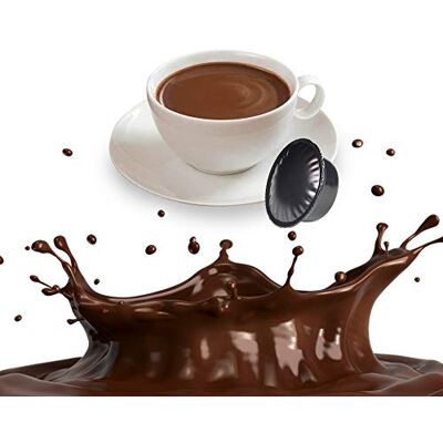 KICKKICK 50 Capsule Cioccolata Compatibili Lavazza A Modo Mio Bevanda Calda Solubile Monodose al Cioccolato in Cialde Made in Italy per Macchine da Caffè KICKKICK 50 Capsule Cioccolata Compatibili Lavazza A Modo Mio Bevanda Calda Solubile Monodose al Cioccolato in Cialde Made in Italy per Macchine da Caffè