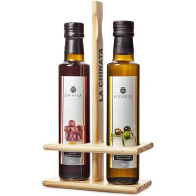 La Chinata Set di Olio d'Oliva e Aceto (Legno 2 x 250 ml) La Chinata Set di Olio d'Oliva e Aceto (Legno 2 x 250 ml)