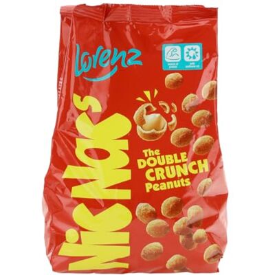 Lorenz Snack-World Rohscheiben , NicNac's Original Double Crunch, Arachidi Tostate con Guscio Piccante, Snack Salato, Croccante e Gustoso, Ideale per Aperitivi, Formato Convenienza, Confezione da 800g Lorenz Snack-World Rohscheiben , NicNac's Original Double Crunch, Arachidi Tostate con Guscio Piccante, Snack Salato, Croccante e Gustoso, Ideale per Aperitivi, Formato Convenienza, Confezione da 800g