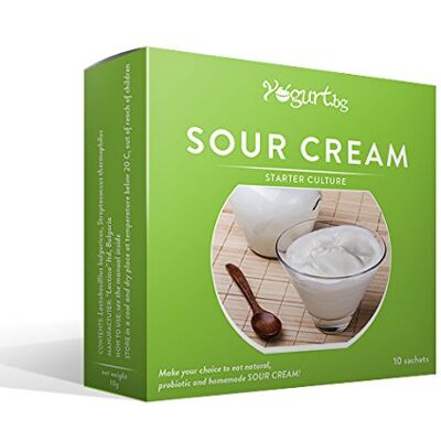 Lactina Cultura di antipasto di panna acida -Per prodotti lattiero-caseari Probiotic da 10 litri fatti in casa Lactina Cultura di antipasto di panna acida -Per prodotti lattiero-caseari Probiotic da 10 litri fatti in casa