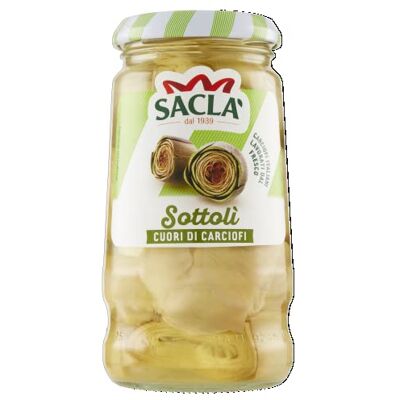 Sacla Saclà, Sottolì, Cuori di Carciofi sottolio, Ideali per Aperitivo e Antipasti, Vaso Vetro, 285g, Confezione da 6 Pezzi Sacla Saclà, Sottolì, Cuori di Carciofi sottolio, Ideali per Aperitivo e Antipasti, Vaso Vetro, 285g, Confezione da 6 Pezzi