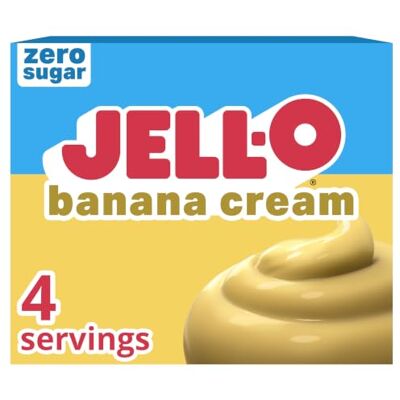 Jell-O Instant Pudding & Pie Filling Sugar Free, Banana Cream 25g Jell-O Instant Pudding & Pie Filling Sugar Free, Banana Cream 25g