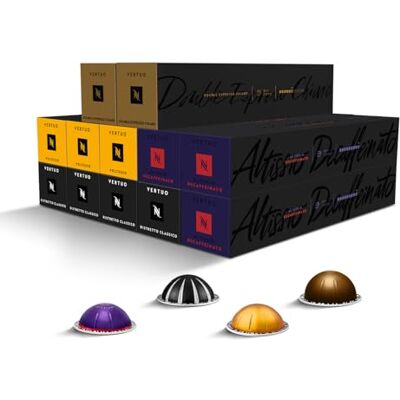 Nespresso CAPSULE ORIGINALI Selezione Caffè Balanced Vertuo da 120 Capsule Caffè, Linea Vertuo, Intensità da 8 a 9 (su 12), Ristretto, Espresso, Double Espresso Nespresso CAPSULE ORIGINALI Selezione Caffè Balanced Vertuo da 120 Capsule Caffè, Linea Vertuo, Intensità da 8 a 9 (su 12), Ristretto, Espresso, Double Espresso