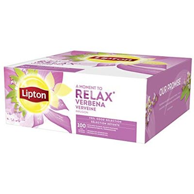 Lipton Feel Good Selection Infusion Verbena, Rilassamento, Label Rainforest Alliance, 100 sacchetti Lipton Feel Good Selection Infusion Verbena, Rilassamento, Label Rainforest Alliance, 100 sacchetti