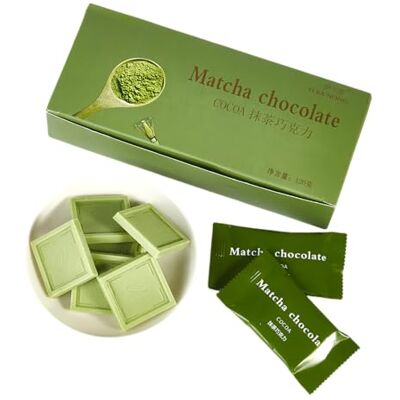 WSYLS -Cioccolato (120g*1 scatola) Vari gusti Perfetto con yogurt o latte Snack asiatico, adatto come regalo, dessert natalizio o spuntino pomeridiano (Cioccolato Matcha) WSYLS -Cioccolato (120g*1 scatola) Vari gusti Perfetto con yogurt o latte Snack asiatico, adatto come regalo, dessert natalizio o spuntino pomeridiano (Cioccolato Matcha)