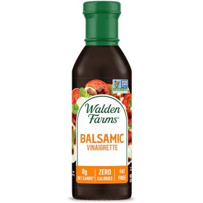 Walden Farms Vinaigrette balsamica Condimento per insalata senza calorie, senza glutine, a basso contenuto di carboidrati, keto-friendly, vegano, senza zucchero con ricco sapore balsamico classico Walden Farms Vinaigrette balsamica Condimento per insalata senza calorie, senza glutine, a basso contenuto di carboidrati, keto-friendly, vegano, senza zucchero con ricco sapore balsamico classico