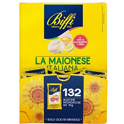Biffi Maionese Italiana Monodose 132 bustine monoporzione da 10 g Biffi Maionese Italiana Monodose 132 bustine monoporzione da 10 g