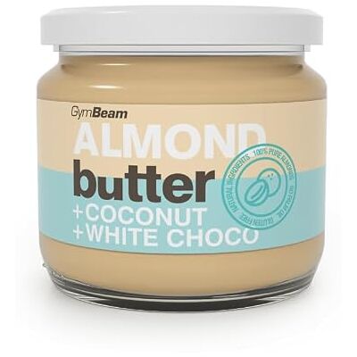 GymBeam Burro di Mandorle con Cocco e Cioccolato Bianco 340g, Crema Spalmabile Deliziosa, Sana, Nutriente e Ricca di Fibre, Ottimo Gusto e Consistenza Cremosa, Perfetta a Colazione GymBeam Burro di Mandorle con Cocco e Cioccolato Bianco 340g, Crema Spalmabile Deliziosa, Sana, Nutriente e Ricca di Fibre, Ottimo Gusto e Consistenza Cremosa, Perfetta a Colazione