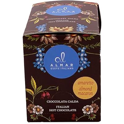 ALMAR GUSTO ITALIANO Almar Cioccolata Calda Monoporzione in Bustine, Preparato Monodose Senza Glutine, Lattosio, Conservanti, 100% Made in Italy, 15 Buste da 30 grammi 17 GUSTI AMARETTO ALMAR GUSTO ITALIANO Almar Cioccolata Calda Monoporzione in Bustine, Preparato Monodose Senza Glutine, Lattosio, Conservanti, 100% Made in Italy, 15 Buste da 30 grammi 17 GUSTI AMARETTO