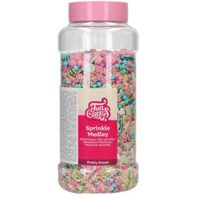 FunCakes Sprinkle Medley Pretty Sweet: Cake Sprinkles, grande gusto, Perfect per la decorazione di torte, Sprinkle Mix. 600 g FunCakes Sprinkle Medley Pretty Sweet: Cake Sprinkles, grande gusto, Perfect per la decorazione di torte, Sprinkle Mix. 600 g