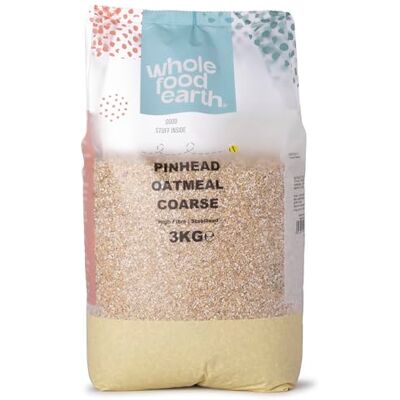 Wholefood Earth Pinhead Oatmeal grossolano stabilizzato 3 kg Senza OGM Ricco di fibre Wholefood Earth Pinhead Oatmeal grossolano stabilizzato 3 kg Senza OGM Ricco di fibre