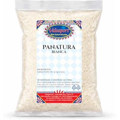 HOME LINE Panatura Bianca con Farina Tipo 00, per carne e pesce, 500 g Miscela essenziale di farina tipo 00 e sale, dal gusto delicato e neutro che lascia spazio agli ingredienti principali. HOME LINE Panatura Bianca con Farina Tipo 00, per carne e pesce, 500 g Miscela essenziale di farina tipo 00 e sale, dal gusto delicato e neutro che lascia spazio agli ingredienti principali.