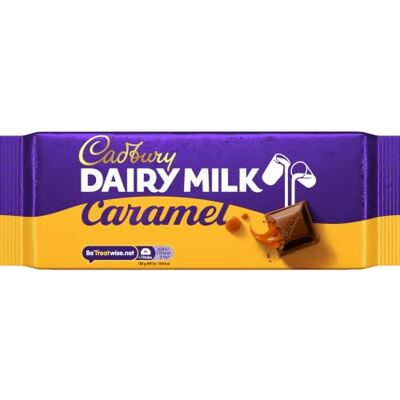 Cadbury Caramel, Dairy Milk Cioccolato – Crema Caramello Cioccolato al latte – delizioso dolcificato dal gusto dolce e corposo, caramello, 17 x 180 g Cadbury Caramel, Dairy Milk Cioccolato – Crema Caramello Cioccolato al latte – delizioso dolcificato dal gusto dolce e corposo, caramello, 17 x 180 g