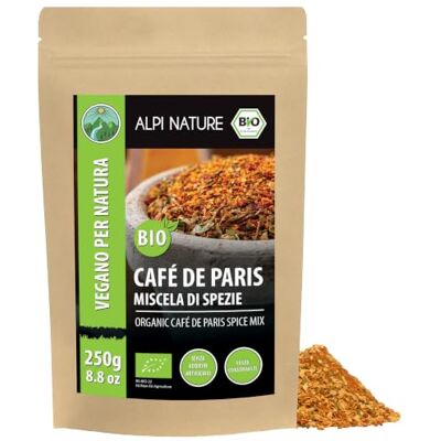 Alpi Nature Mix di Spezie Piccanti Café de Paris BIO 250g, Miscela di Spezie al Peperoncino Alpi Nature Mix di Spezie Piccanti Café de Paris BIO 250g, Miscela di Spezie al Peperoncino