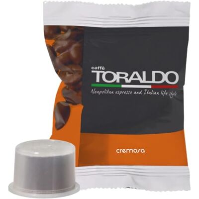caffè toraldo Compatibile Fior Fiore* Caffè Selezionato, Tostato e Torrefatto in Italia Eccellenza del Caffè Napoletano (100 unità, Miscela Cremosa) caffè toraldo Compatibile Fior Fiore* Caffè Selezionato, Tostato e Torrefatto in Italia Eccellenza del Caffè Napoletano (100 unità, Miscela Cremosa)
