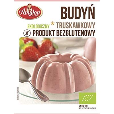 AMYLON BUDINO ALLA FRAGOLA (SENZA GLUTINE) BIO 40g AMYLON BUDINO ALLA FRAGOLA (SENZA GLUTINE) BIO 40g