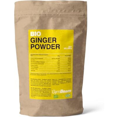 GymBeam Zenzero in Polvere BIO 200g, Estratto di Radice di Zenzero Disidratata, Ricco di Composti Bioattivi, Vitamine e Minerali, Ideale per Piatti Thai e Indiani Sapore Pungente GymBeam Zenzero in Polvere BIO 200g, Estratto di Radice di Zenzero Disidratata, Ricco di Composti Bioattivi, Vitamine e Minerali, Ideale per Piatti Thai e Indiani Sapore Pungente