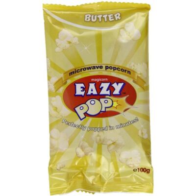 Eazy Pop Butter Popcorn 100 g (Pack of 16) Eazy Pop Butter Popcorn 100 g (Pack of 16)