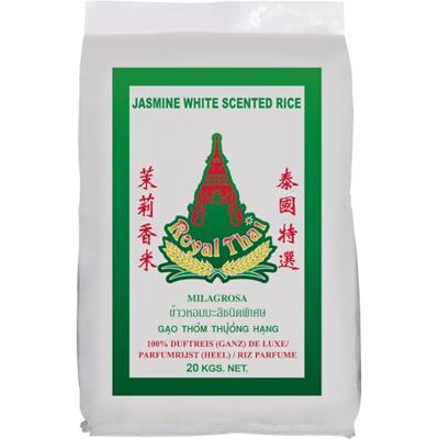 Royal Thai RICE Riso al gelsomino a chicco lungo 1 X 20 KG Royal Thai RICE Riso al gelsomino a chicco lungo 1 X 20 KG