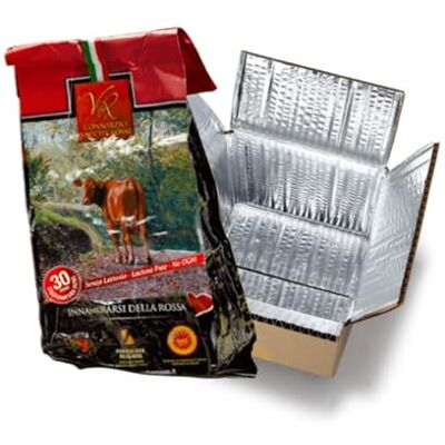 YesEatIs Parmigiano Reggiano DOP Vacche Rosse 30 Mesi Confezione EcoFresco Termoisolante con Ice Pack System 1 kg YesEatIs Parmigiano Reggiano DOP Vacche Rosse 30 Mesi Confezione EcoFresco Termoisolante con Ice Pack System 1 kg