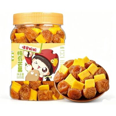 cuguoe Snack alla Frutta Prugna e Mango Barattolo da 500g Bocconcini di mango prugna piccante Spuntino morbido alla frutta gommoso(500g*1can) cuguoe Snack alla Frutta Prugna e Mango Barattolo da 500g Bocconcini di mango prugna piccante Spuntino morbido alla frutta gommoso(500g*1can)