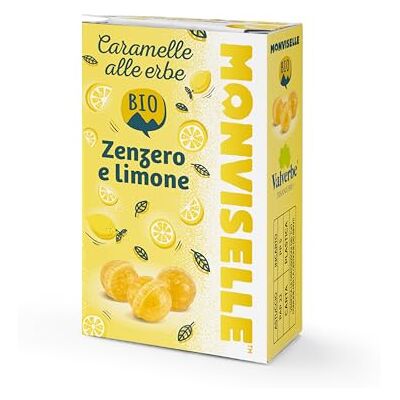 VALVERBE Caramelle Monviselle Zenzero e Limone pacco da 6-180 g VALVERBE Caramelle Monviselle Zenzero e Limone pacco da 6-180 g