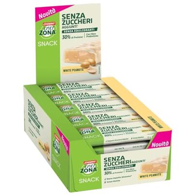 Enervit , Enerzona Snack Arachidi, 30 Barrette da 33g Barette Proteiche con 30g di Proteine e 25g Fibre per 100g, Senza Glutine, Ideali per uno Spuntino Proteico Enervit , Enerzona Snack Arachidi, 30 Barrette da 33g Barette Proteiche con 30g di Proteine e 25g Fibre per 100g, Senza Glutine, Ideali per uno Spuntino Proteico