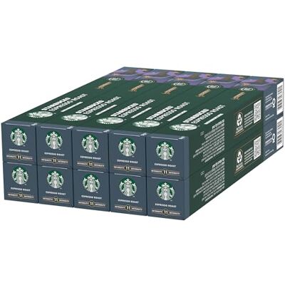 Starbucks Espresso Roast by Nespresso Caffè, 10 confezioni da 10 capsule (100 capsule compatibili Nespresso) Starbucks Espresso Roast by Nespresso Caffè, 10 confezioni da 10 capsule (100 capsule compatibili Nespresso)