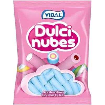 Vidal Dulcinubes Azzurro e Bianco 125pz. Marshmallow Tubo Azzurro e Bianco 850gr. Senza Glutine, Senza Lattosio, Senza Soia e Senza Frutta a Guscio Vidal Dulcinubes Azzurro e Bianco 125pz. Marshmallow Tubo Azzurro e Bianco 850gr. Senza Glutine, Senza Lattosio, Senza Soia e Senza Frutta a Guscio