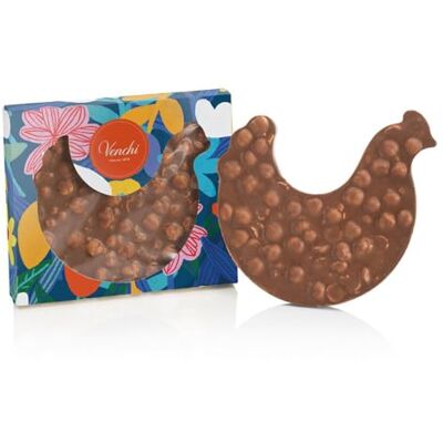 Venchi Brutto&Buono, Lastra Artigianale di Cioccolato al Latte con "Nocciola Piemonte IGP" a Forma di Chioccia, 160 Gr, Senza Glutine, Collezione Primavera , Idea Regalo Venchi Brutto&Buono, Lastra Artigianale di Cioccolato al Latte con "Nocciola Piemonte IGP" a Forma di Chioccia, 160 Gr, Senza Glutine, Collezione Primavera , Idea Regalo