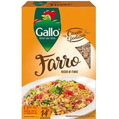 Idea Gallo Farro Cereale Integrale Fonte di Fibre e Fosforo 12 Confezioni x 400g Idea Gallo Farro Cereale Integrale Fonte di Fibre e Fosforo 12 Confezioni x 400g