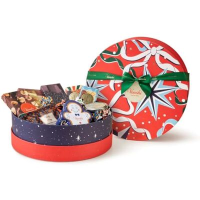 Venchi , Maxi Cappelliera Natale, 32 Dolci Assortiti, Senza Glutine, 1.1 kg Confezione Regalo con Tavolette, Snack, Cioccolatini, Crema Spalmabile e Cioccolata Calda, Esclusiva Online, Idea Regalo Venchi , Maxi Cappelliera Natale, 32 Dolci Assortiti, Senza Glutine, 1.1 kg Confezione Regalo con Tavolette, Snack, Cioccolatini, Crema Spalmabile e Cioccolata Calda, Esclusiva Online, Idea Regalo