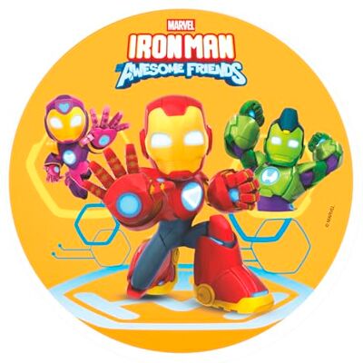 dekora Disco in Ostia Commestibile Iron Man Ø20 cm – Decorazione Torta Compleanno Bambini Marvel – Cialda per Torta Supereroi – Senza Glutine – Adatta ai Vegetariani dekora Disco in Ostia Commestibile Iron Man Ø20 cm – Decorazione Torta Compleanno Bambini Marvel – Cialda per Torta Supereroi – Senza Glutine – Adatta ai Vegetariani