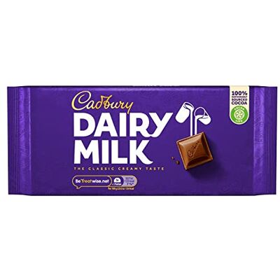 Cadbury DAIRY MILK TAVOLETTA AL CIOCCOLATO AL LATTE 200G Cadbury DAIRY MILK TAVOLETTA AL CIOCCOLATO AL LATTE 200G