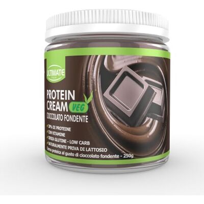ULTIMATE ITALIA Crema proteica spalmabile col 30% di proteine, senza zuccheri 250g gusto cioccolato fondente senza lattosio e glutine 100% vegetale poche calorie, con vitamine ULTIMATE ITALIA Crema proteica spalmabile col 30% di proteine, senza zuccheri 250g gusto cioccolato fondente senza lattosio e glutine 100% vegetale poche calorie, con vitamine