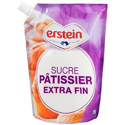 Erstein Zucchero da pasticceria extra fine, 750 g, confezione da 6 Erstein Zucchero da pasticceria extra fine, 750 g, confezione da 6