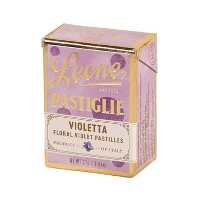 Pastiglie Leone Le Originali Gusto Violetta Espositore da 18 Scatoline da 27 grammi Pastiglie Leone Le Originali Gusto Violetta Espositore da 18 Scatoline da 27 grammi