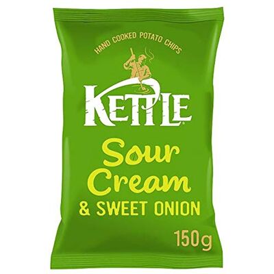KETTLE CHIPS PANNA ACIDA E CIPOLLA DOLCE 150G KETTLE CHIPS PANNA ACIDA E CIPOLLA DOLCE 150G