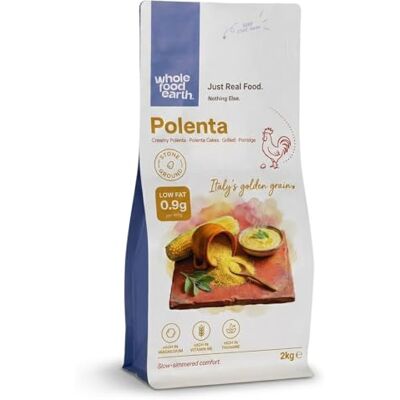 Wholefood Earth Polenta, farina di mais, senza OGM, vegana, senza latticini, senza zuccheri aggiunti, 2 kg Wholefood Earth Polenta, farina di mais, senza OGM, vegana, senza latticini, senza zuccheri aggiunti, 2 kg