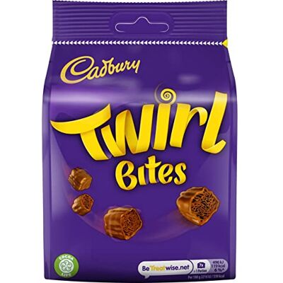 Cadbury Twirl Bites Sacchetto di cioccolato, 109 g Cadbury Twirl Bites Sacchetto di cioccolato, 109 g