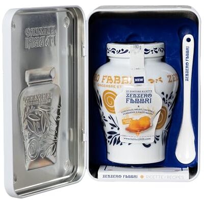 Fabbri Latta Regalo Zenzero 600g con cucchiaino e ricettario Fabbri Latta Regalo Zenzero 600g con cucchiaino e ricettario