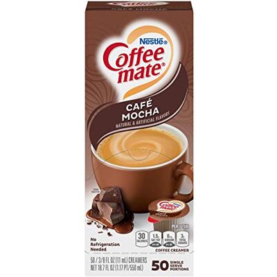 Nestlé Liquid Creamer Singles Cafe Mocha 50 ct Nestlé Liquid Creamer Singles Cafe Mocha 50 ct