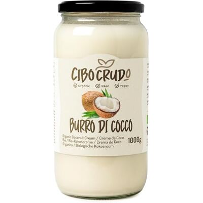 CIBO CRUDO crudo biologico vegan Crema di Cocco Biologica 1L. Burro di Cocco Alimentare Estratto a Freddo da Cocco Bio Senza Zucchero. Ideale per Cucina Vegana Dolci al Cocco e Torte. Non Spalmabile. Coconut Butter Raw. CIBO CRUDO crudo biologico vegan Crema di Cocco Biologica 1L. Burro di Cocco Alimentare Estratto a Freddo da Cocco Bio Senza Zucchero. Ideale per Cucina Vegana Dolci al Cocco e Torte. Non Spalmabile. Coconut Butter Raw.