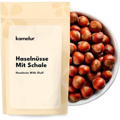 Kamelur Nocciole In Guscio Dall'Italia Nocciole Di Alta Qualità Intere E Non Sgusciato In Confezione Biodegradabil 1Kg Kamelur Nocciole In Guscio Dall'Italia Nocciole Di Alta Qualità Intere E Non Sgusciato In Confezione Biodegradabil 1Kg