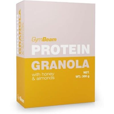 GymBeam Granola Proteica 300g, Granola Proteica con Avena e Carboidrati Complessi, Ricca di Proteine, Senza Dolcificanti Artificiali, Lattosio o OGM, Adatta ai Vegani (honey & almonds) GymBeam Granola Proteica 300g, Granola Proteica con Avena e Carboidrati Complessi, Ricca di Proteine, Senza Dolcificanti Artificiali, Lattosio o OGM, Adatta ai Vegani (honey & almonds)