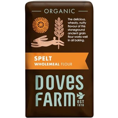 Doves Farm Spelt Flour Wholegrain Organic 1 X 1Kg Doves Farm Spelt Flour Wholegrain Organic 1 X 1Kg